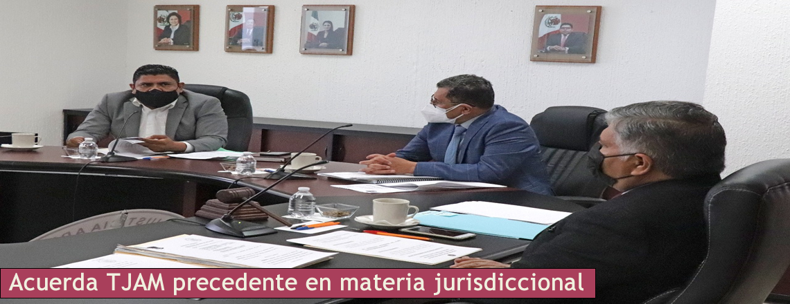 Acuerda TJAM precedente en materia jurisdiccional